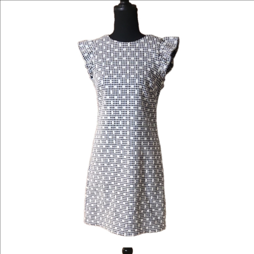 Eliza J Ruffled Sleeve Sheath Dress, Size Zero